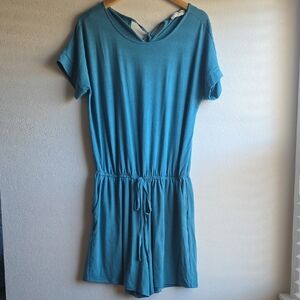 NEW- Zenana Outfitters Teal Romper